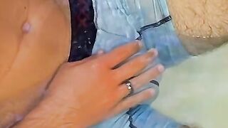 Gorgeous Christian Taylor stroking and smoking in the tub