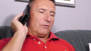 Lonely blonde meets strange dude for sex