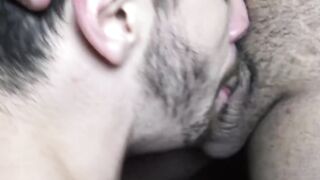 Sexually aroused Javi sucked me and my friends fat cock at night