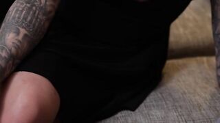 Big Tit inked blonde pornstar Karma Rx gets slutty for fan
