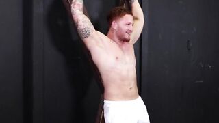 Handsome Jeremiah Cruze giggled and laughed in a tickle  by hunky Heath Halo