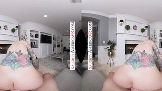 Sarah Jessie takes her next door long penis inside her booty