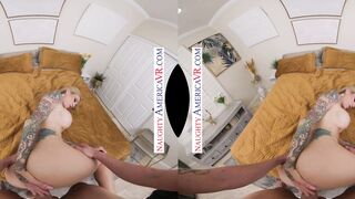 Sarah Jessie takes her next door long penis inside her booty