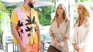 2 beauty bombshells Capri Cavanni and Nikki Benz celebrate Memorial Day with a big hotdog