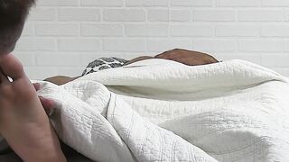 Hunky mature enjoys feet licking and massage from a stranger