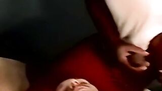 Amateur interracial gay foursome ends with cum in mouth