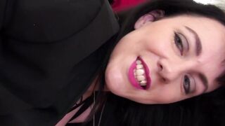 Nylon skank Mya Lorenn having crazy three hole sex