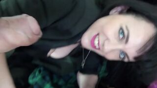 Nylon skank Mya Lorenn having crazy three hole sex