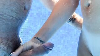 Underwater sex with slender woman Leidy de Leon
