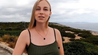 Butt sex public with a babe young vacationer