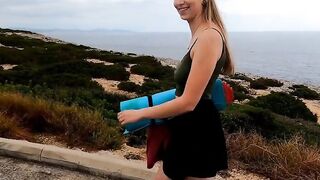 Butt sex public with a babe young vacationer