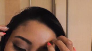 Colombian stepmom with big tits sucks huge cock in POV