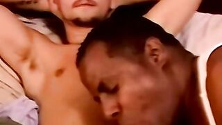 Dick adoring black perv bareback before jizz in mouth