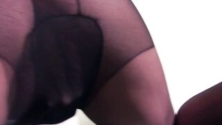 Slim 18 yo Lucie Gold having sex inside nylons