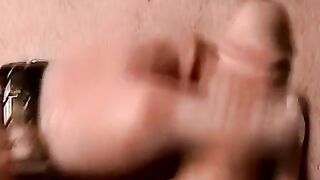 Amateur gay strokes his cock and cums in black matures mouth