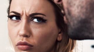 Pretty stepdaughter Adira Allure throat fucked in taboo fuck