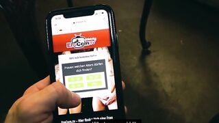German plowed date with pierced dark haired cougar