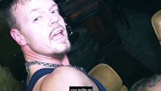 German plowed date with pierced dark haired cougar