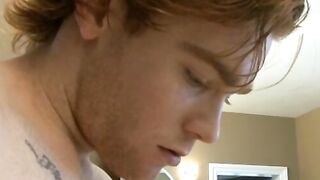 Athletic jock James Jamesson ball licked and cock sucked
