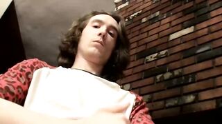 Handsome Sean Johansen makes money from jerking off a load cums in his big cock
