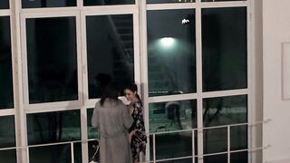 Lesbians do scissoring and oral sex to Valentina Bianco