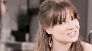 BeautifulAndMature.com - Mature vixen entices a youthful couple into a heated threewa