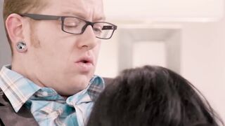 BeautifulAndMature.com - Mature vixen entices a youthful couple into a heated threewa