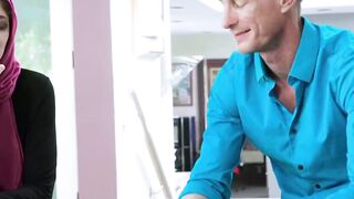 Naughty Arab babe Nikki Knightly seduces her husbands brother into anal sex