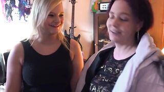 Bi barely legal Lina Mila seduces her mistress in lesbo sex