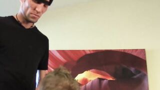 Hardcore ass slamming on the couch by handsome RJ Cummings and sexy Caleb Cummings