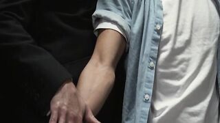 Adorable Milo Miles moaned loudly in welcoming the long thick cock of suited Reese Ri