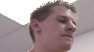 Straight amateurs JR and Nate have their throbbing dicks devoured in a threesome