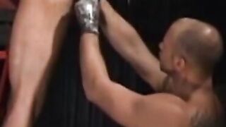 Shane, hard as an aten-inch rock, straddles Dragon and throws one of the best fucks o