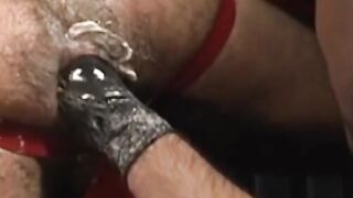 Shane, hard as an aten-inch rock, straddles Dragon and throws one of the best fucks o