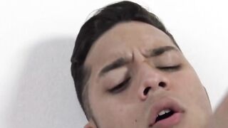 Handsome dudes Javi and Emanuel tries various sex position until one of them cums
