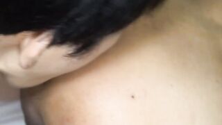 Skinny Japanese gay Akira licking Hiro ass before pounding hard