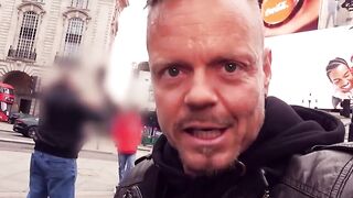 Blonde British woman with long jugs meets sex tourist