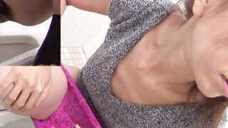 Mesmerizing Asian babes filmed pissing by hidden camera