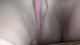 Stockings and leather boots during sex with Daphne