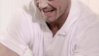 sexy grind with blonde cougar ends with sex