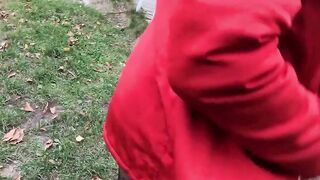 Outdoors quickie at a real German sex seen