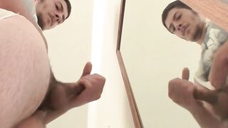 Compilation of straight guys jerking off cumming and pissing