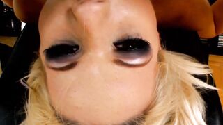 Blonde thot gets rough 3some
