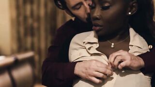 Forbidden interracial time with customer for cute Osa Lovely