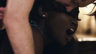 Forbidden interracial time with customer for cute Osa Lovely