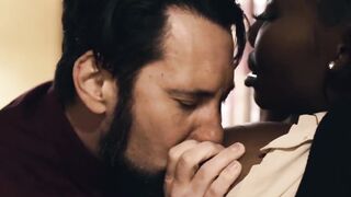 Forbidden interracial time with customer for cute Osa Lovely
