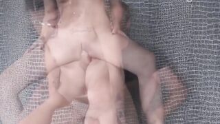 Beauty school girl Denise Model fucks on a chair