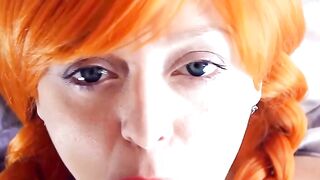 beauty egirl takes a cock inside her mouth
