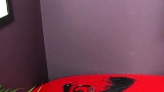 Twink Kyler Moss spanks himself and whips while masturbating