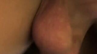 Twink bottom cums while anal riding his lovers big dick